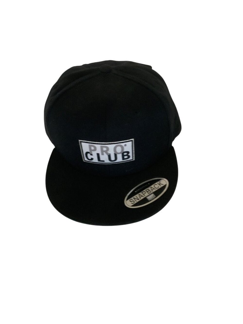 Pro Club Black Snapback Cap Adjustable Fit Stylish Casual Hat
